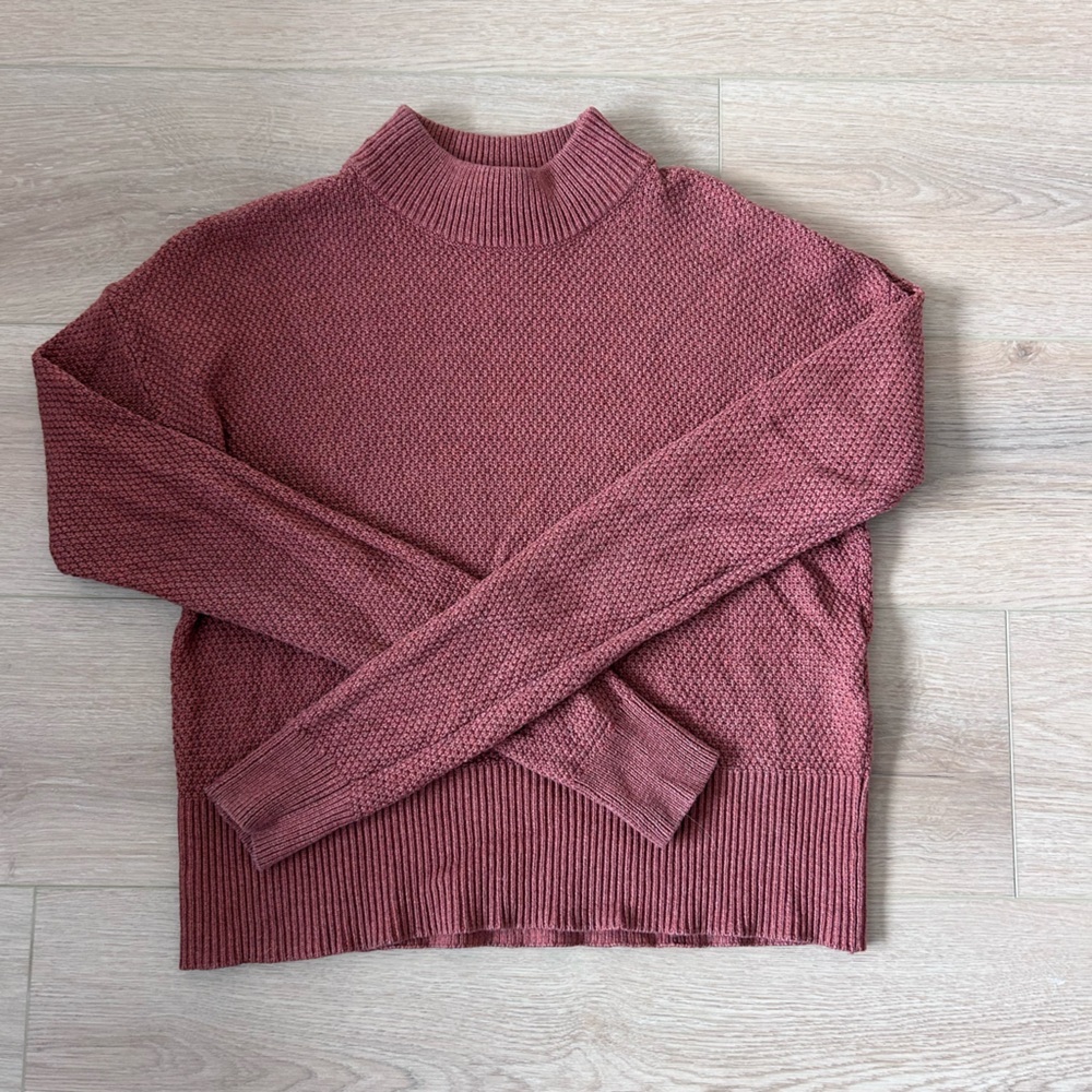Aritzia Wilfred Women’s Silk & Cashmere terracotta sweatshirt Size 2 extra small